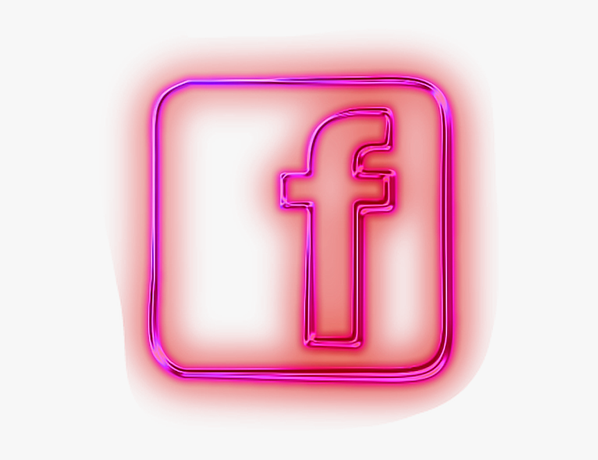 #facebook #socialmedia #neon #pink #glowing - Logo Instagram Neon Png, Transparent Png, Free Download