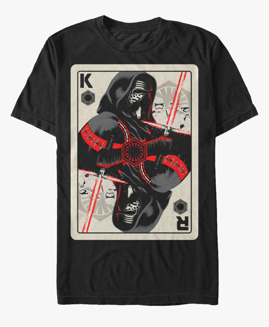 Kylo Ren Playing Card Star Wars T-shirt - Kylo Ren Shirt, HD Png Download, Free Download