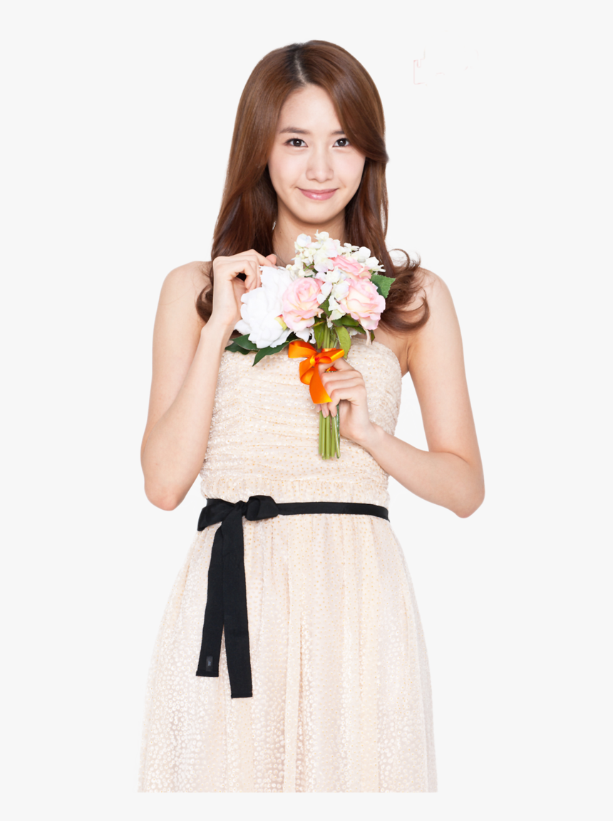 Yoona Hd Png - Tiffany Hwang Holding A Flower, Transparent Png, Free Download