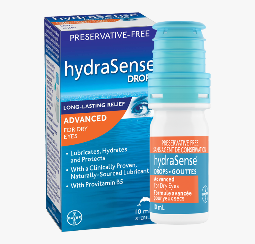 Product Packaging And Bottle Of Hydrasense Eye Drops - Contour Ts, HD Png Download, Free Download