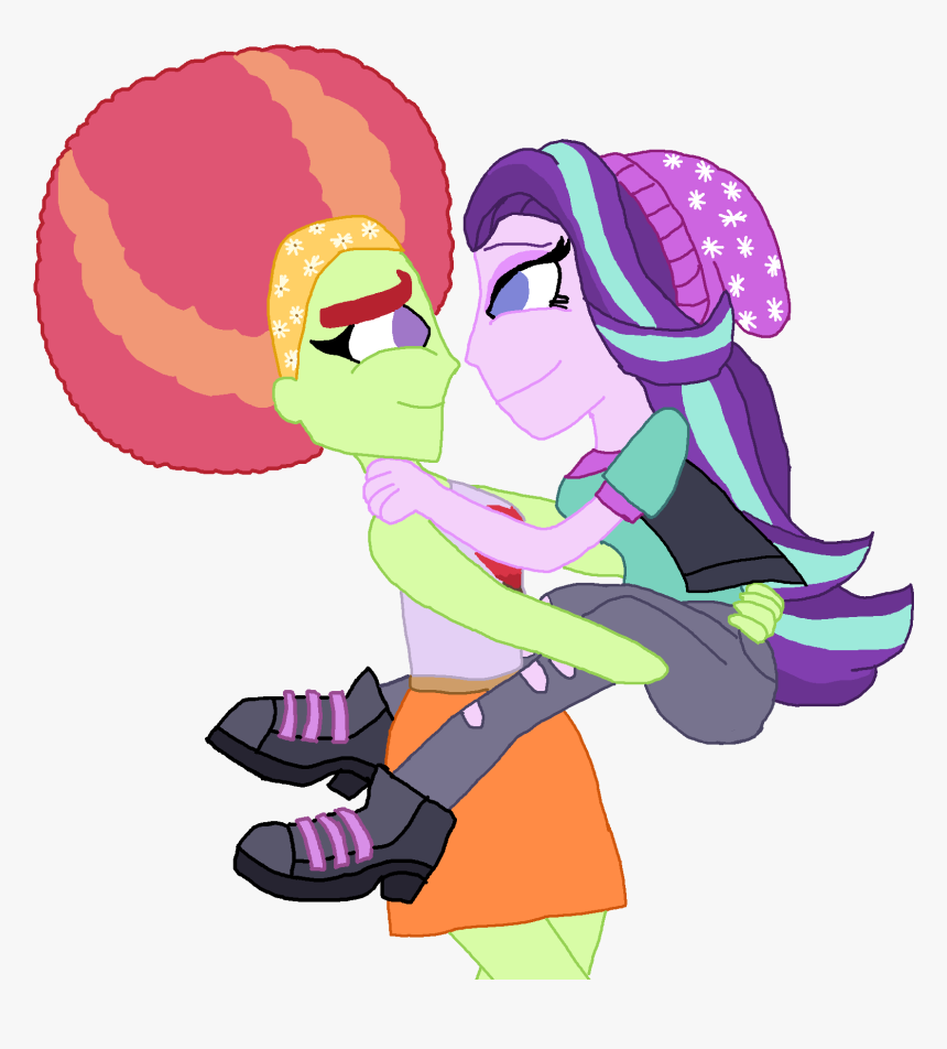 Starlight Glimmer With Afro Tree Hugger - Cartoon, HD Png Download, Free Download