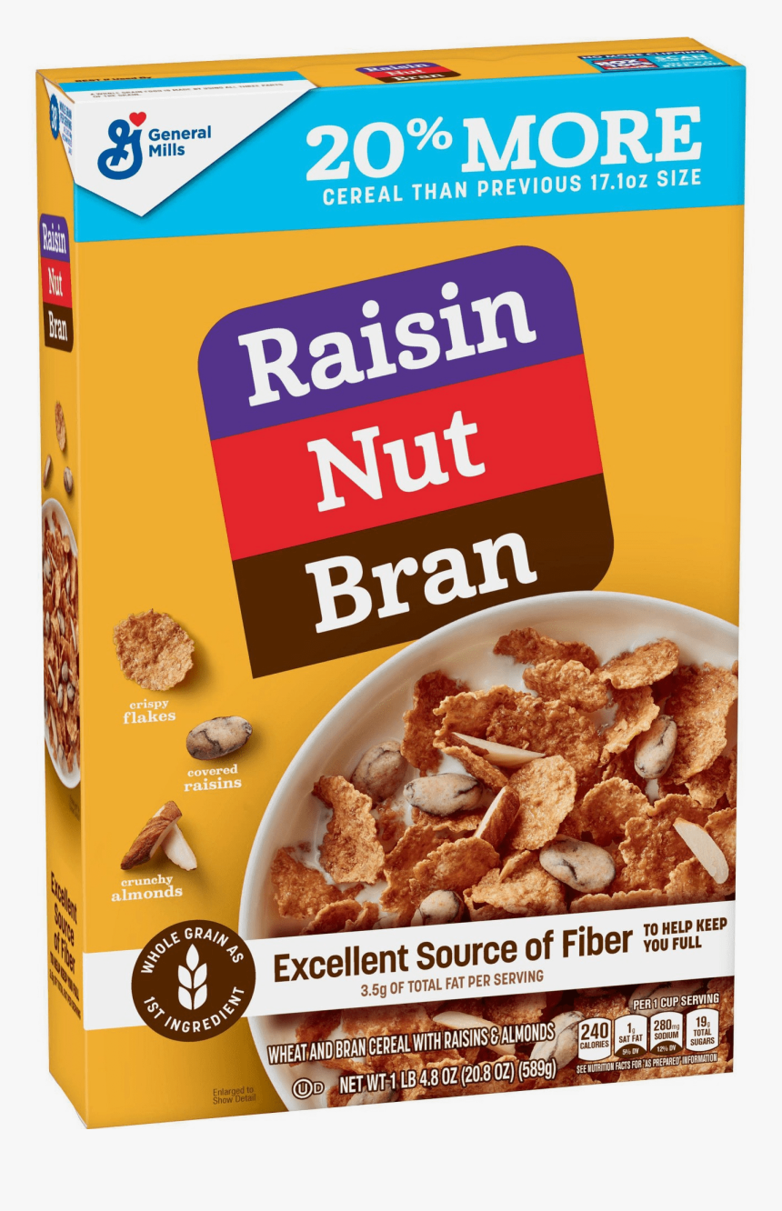 General Mills Raisin Nut Bran - Breakfast Cereal, HD Png Download, Free Download