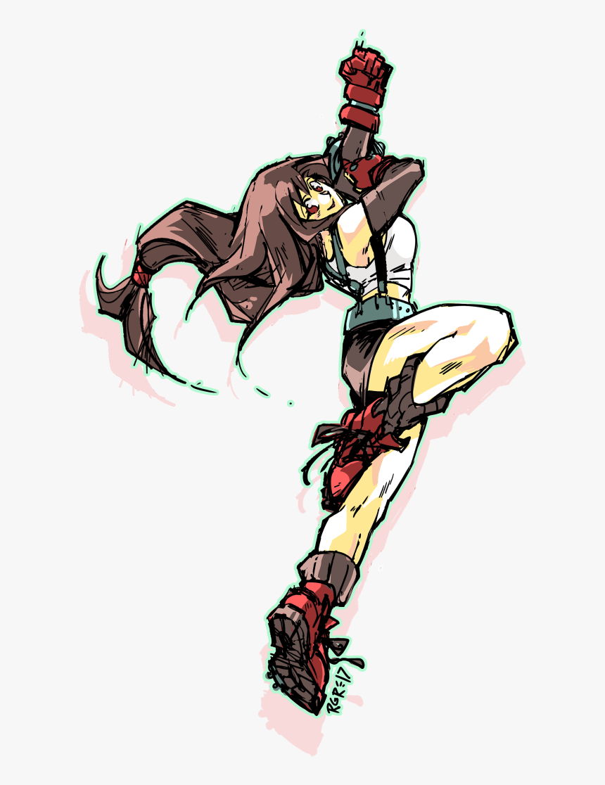 Punchy Tifa From January - Illustration, HD Png Download, Free Download