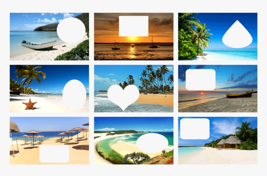 Cool Beach Picture Frames 17 Mickey Mouse And Friends - Beach Frames, HD Png Download, Free Download