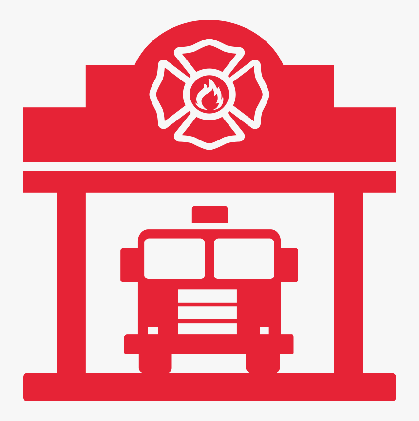 Fireman Station Icon - Icon Fire Station Png, Transparent Png, Free Download