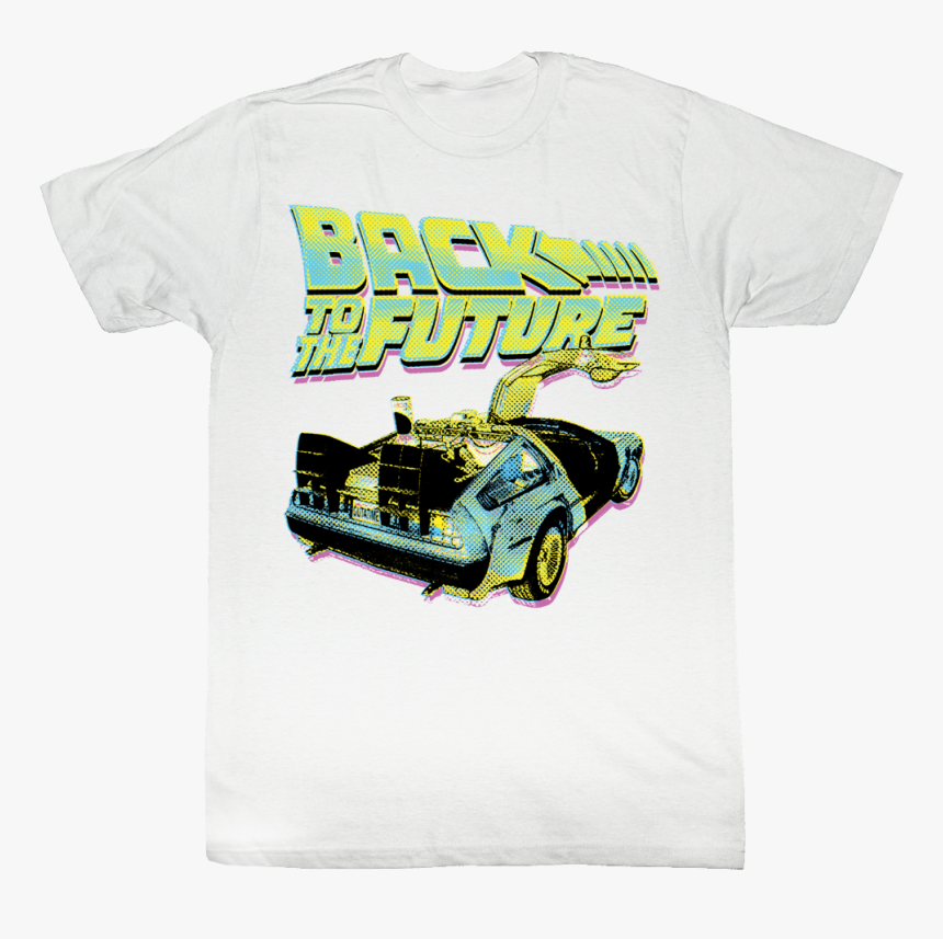 Back To The Future Movie Delorean Car Marty Mcfly T-shirt - Doc Brown Back To The Future Shirt, HD Png Download, Free Download