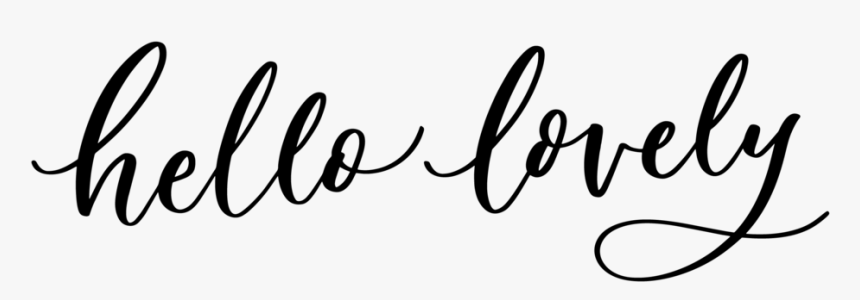 Hello Lovely Vec 03 - Calligraphy, HD Png Download, Free Download