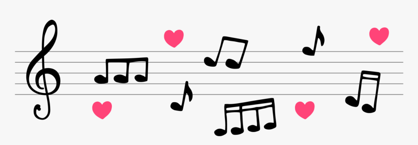 #mq #notes #music #note #heart - Notas Musicales Png Transparente, Png Download, Free Download