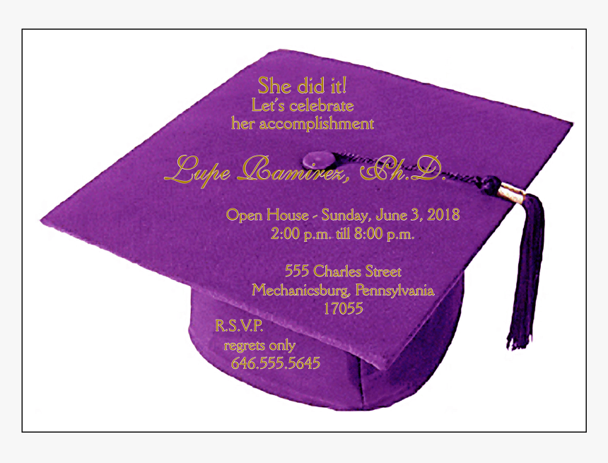 Graduation Party Invitation - Graduation Party Invitations, HD Png Download, Free Download