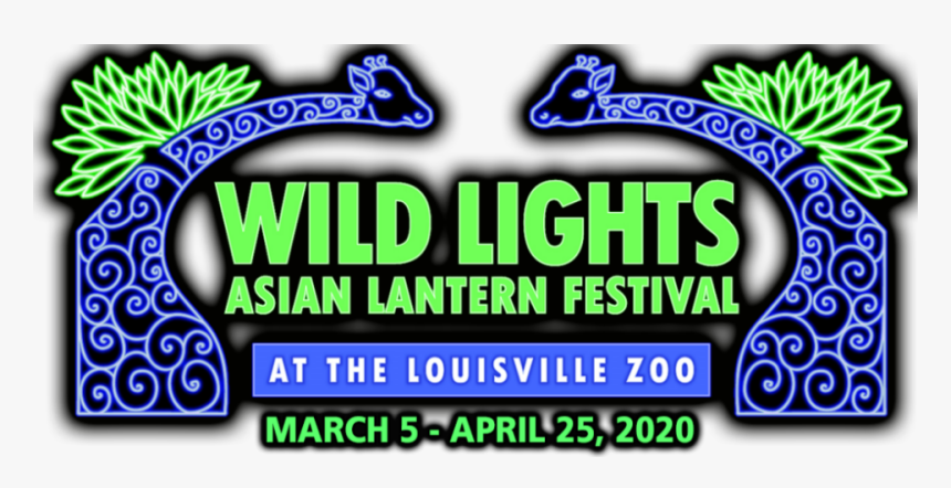 Wild Lights Asian Lantern Festival At The Louisville - Louisville Zoo Asian Lantern Festival Signage, HD Png Download, Free Download