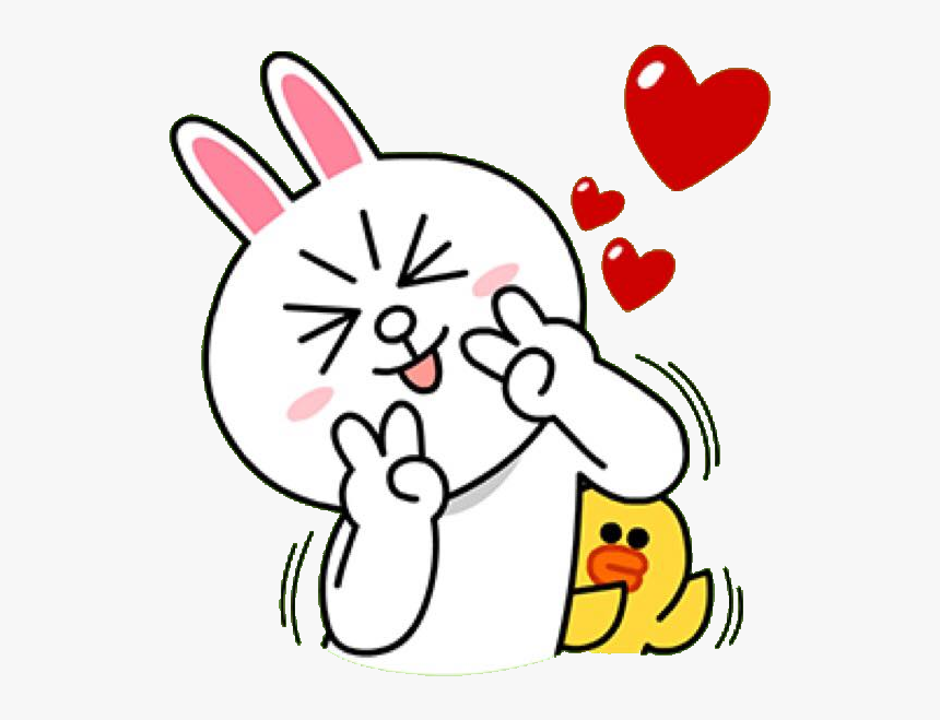 Cony Sticker Line Png, Transparent Png, Free Download
