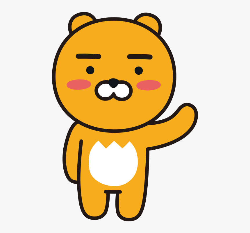 Kakao Friends Ryan Gif, HD Png Download, Free Download