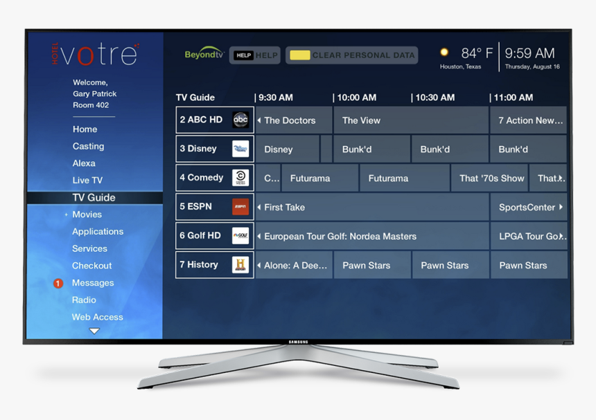 Btv Tv Guide - Led-backlit Lcd Display, HD Png Download, Free Download