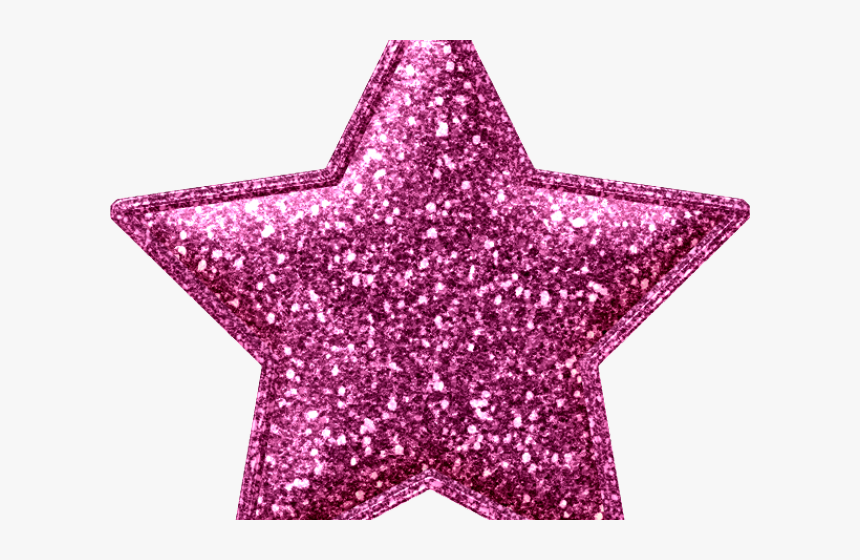 Pink Glitter Star Png, Transparent Png, Free Download