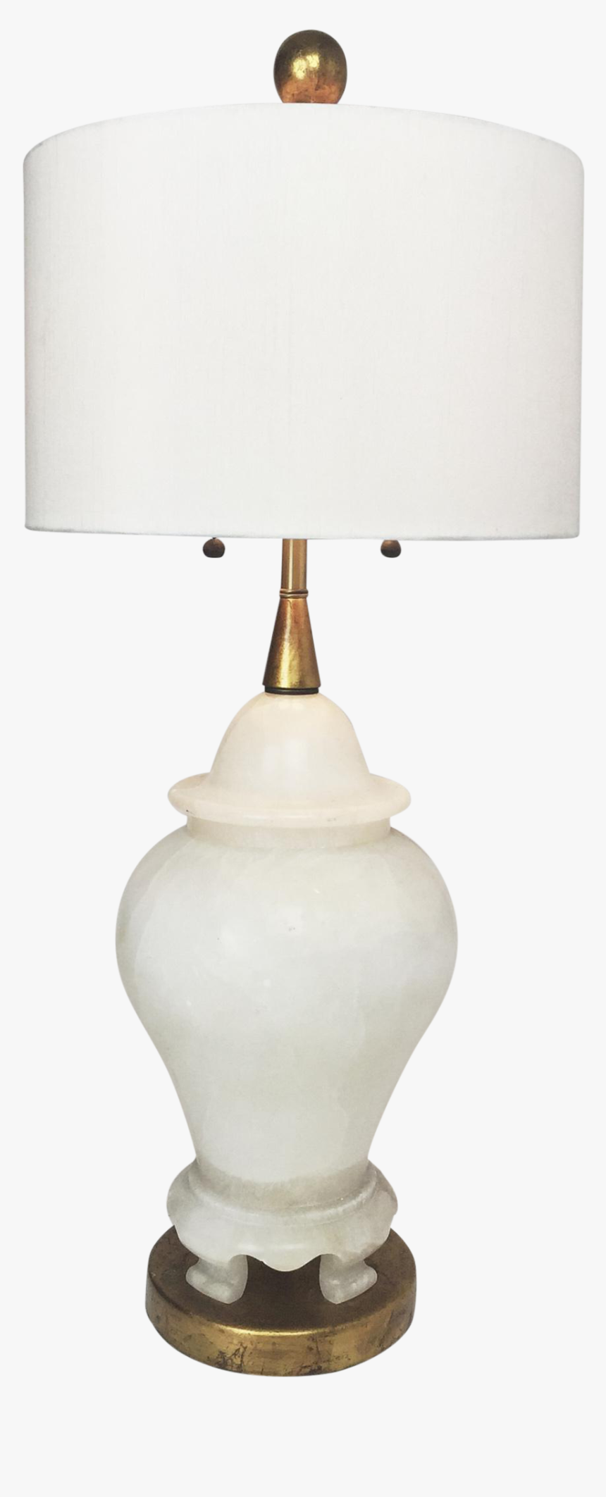 M#century Modern Carved Alabaster Table Lamp By Marbro, - Lampshade, HD Png Download, Free Download