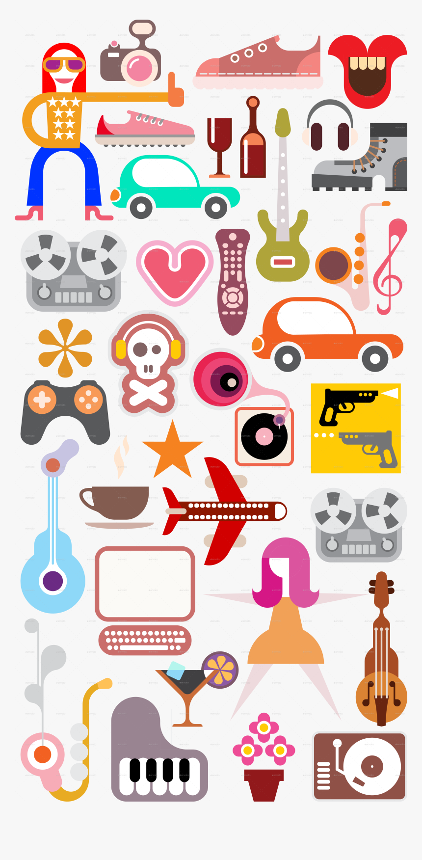 Leisure Hobby Collage , Png Download - Collage Hobby, Transparent Png, Free Download