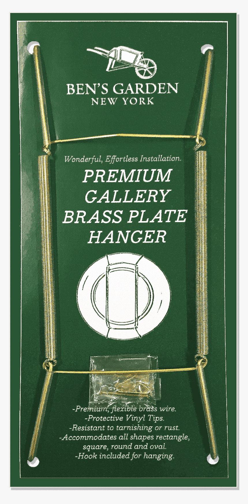 Premium Gallery Polished Brass Plate Hanger - Banner, HD Png Download, Free Download