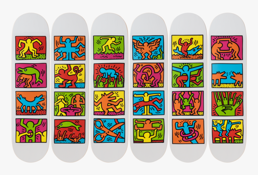 Keith Haring - Retrospect - Keith Haring Skateboard Deck, HD Png Download, Free Download