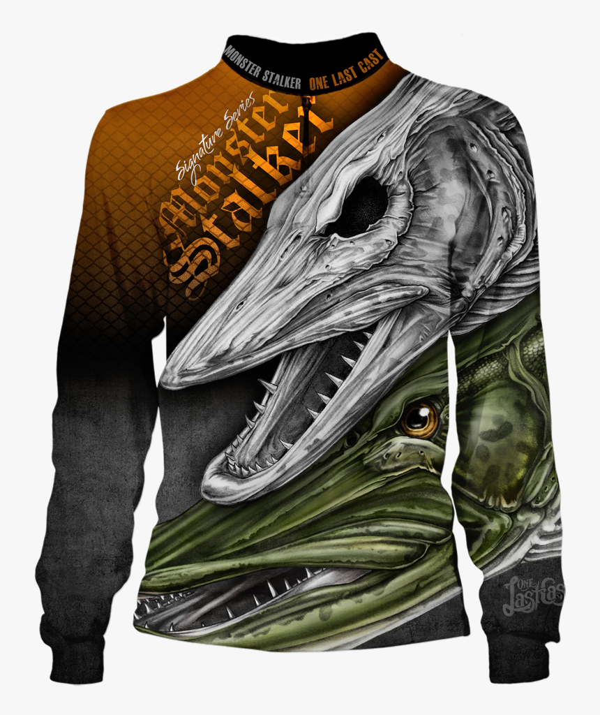 Monster Stalker Men"s Fishing Jersey Long Sleeve Musky - Sushi Ugly Christmas Sweater, HD Png Download, Free Download