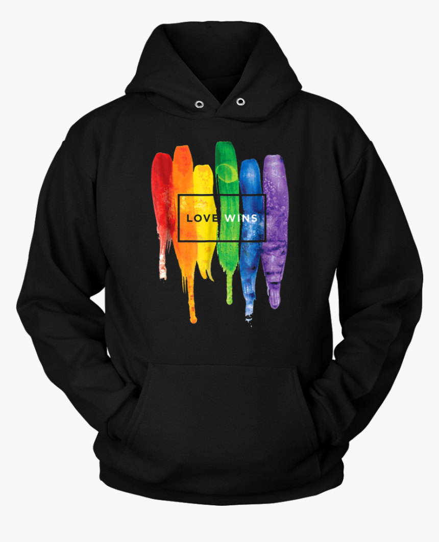 Watercolor Love Wins Rainbow T-shirt - Hoodie, HD Png Download, Free Download