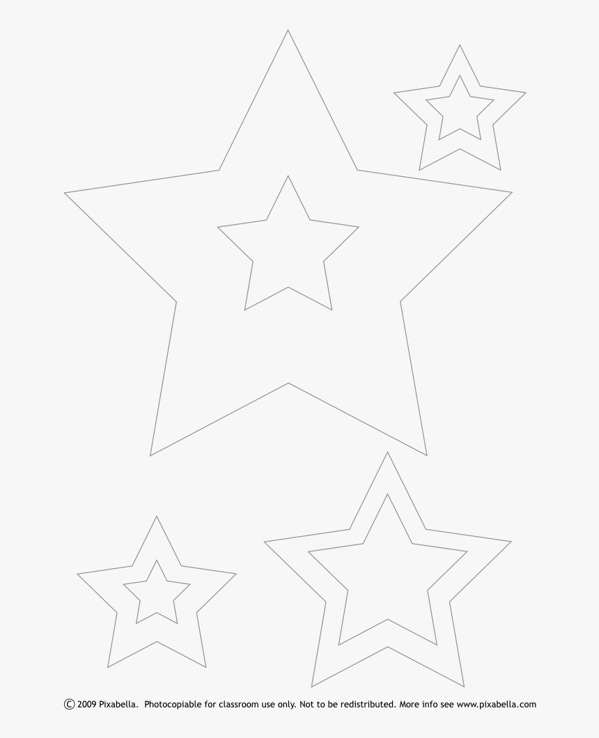 Free Printable Color Stars Shapes Trials Ireland - Drawing, HD Png Download, Free Download