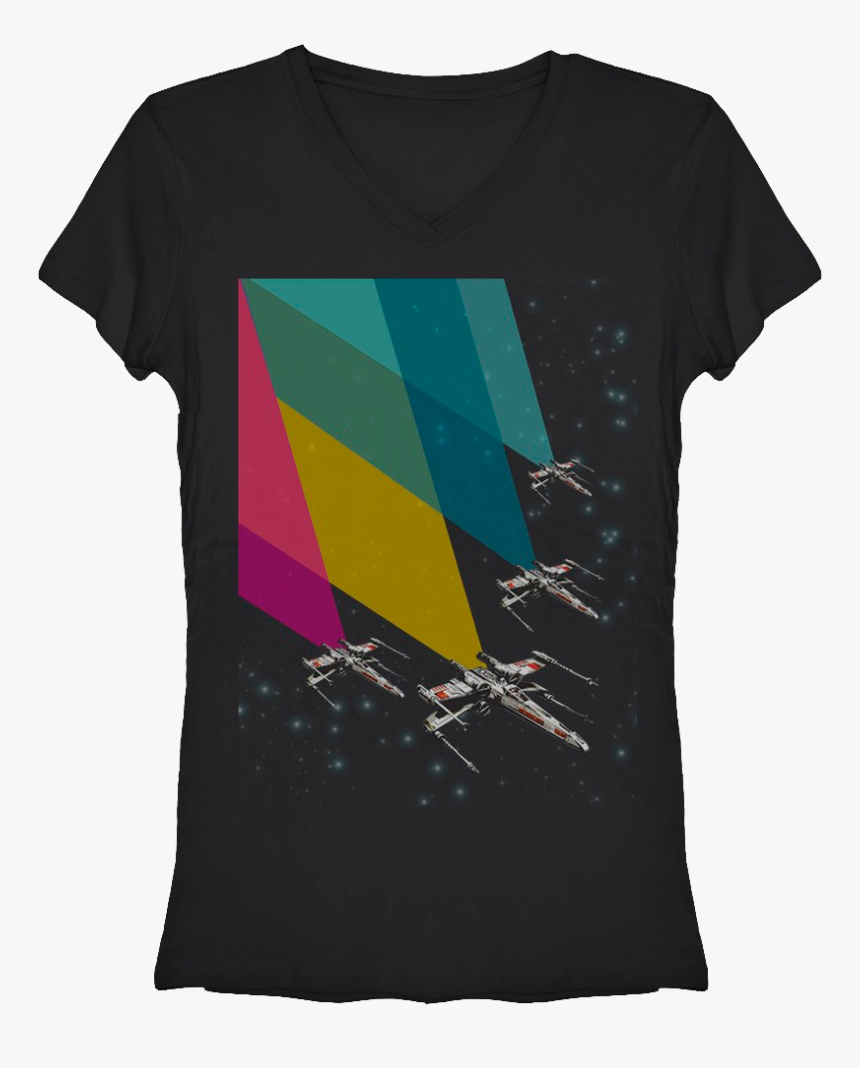 Chroma X Wing Fighter V Neck Shirt - Graphic Design, HD Png Download, Free Download