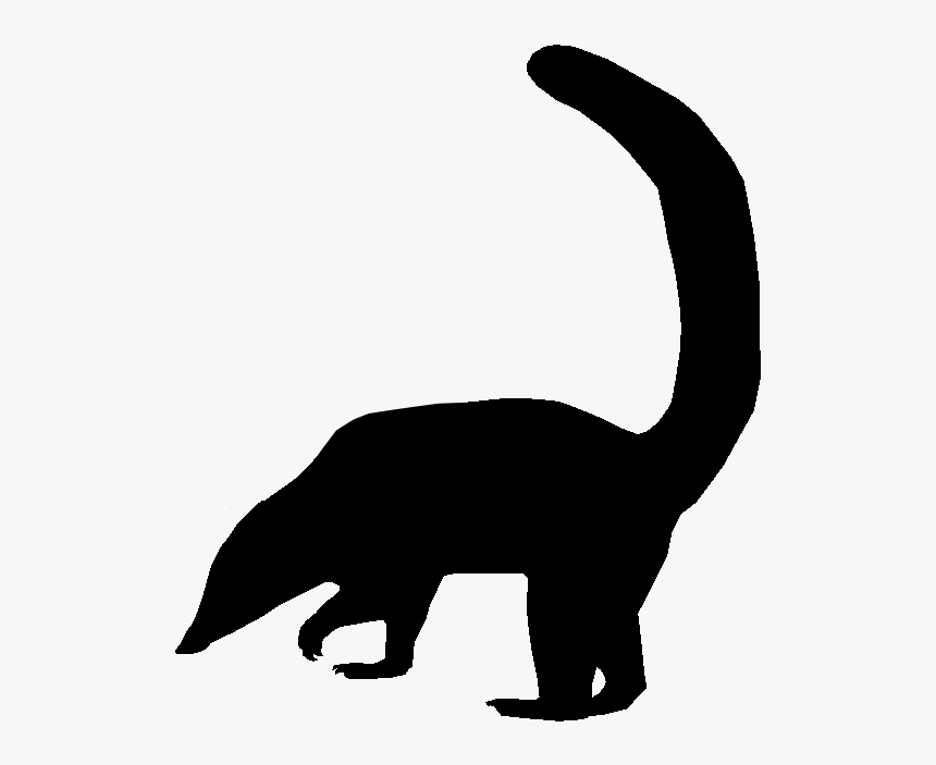Sloth Silhouette - Coati Silhouette Png, Transparent Png, Free Download