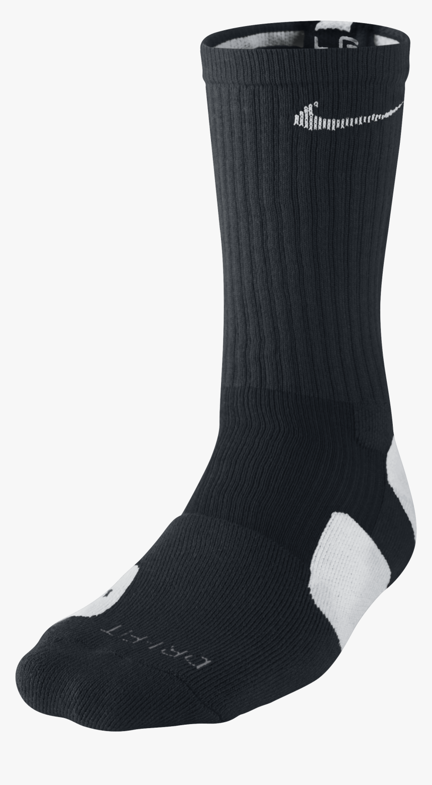 Black Nike Elite Socks , Png Download - Sock, Transparent Png, Free Download