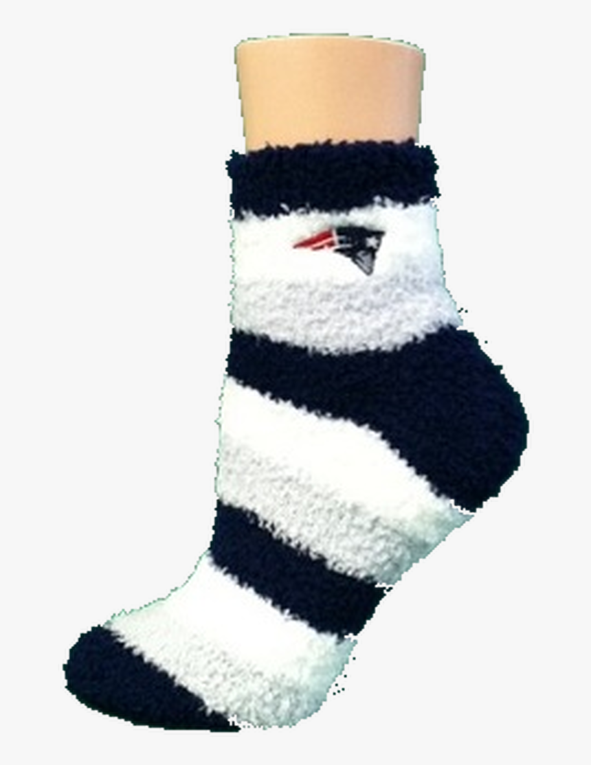 New England Patriots Fuzzy Socks By For Bare Feet - Sock, HD Png Download, Free Download