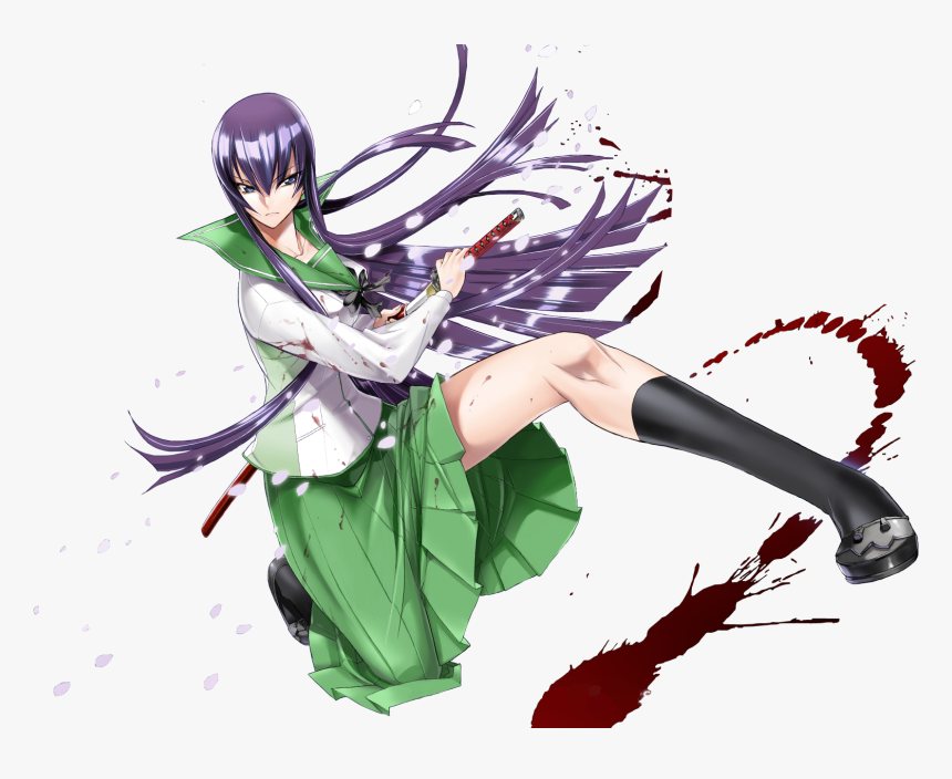 Highschool Of The Dead Busujima, HD Png Download, Free Download