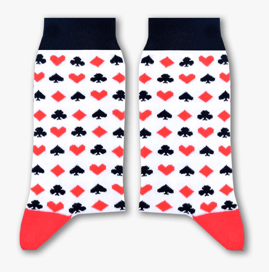 Sikasok Cards Socks White "
 Title="sikasok Cards Socks - Sikasok, HD Png Download, Free Download