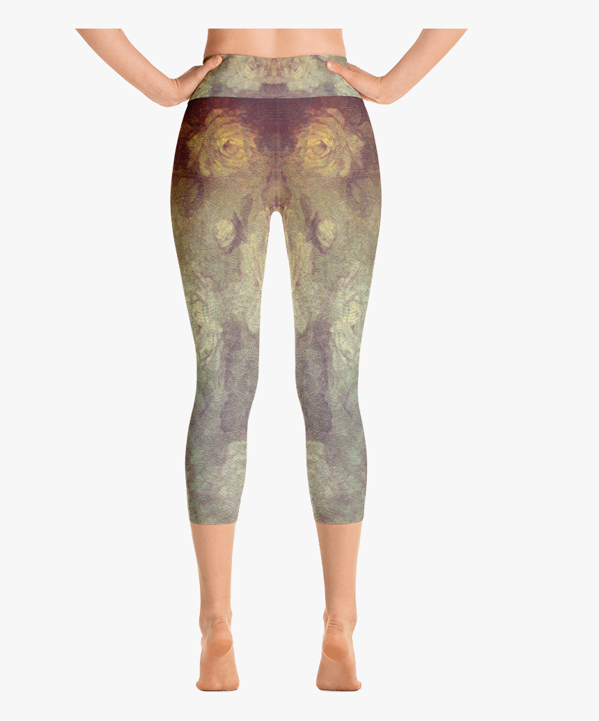 Romantic-capri Yoga Leggings Createdformebypcm Mockup - Leggings, HD Png Download, Free Download