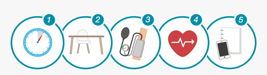 Five Steps To Measuring Blood Pressure At Home - Circle, HD Png Download, Free Download