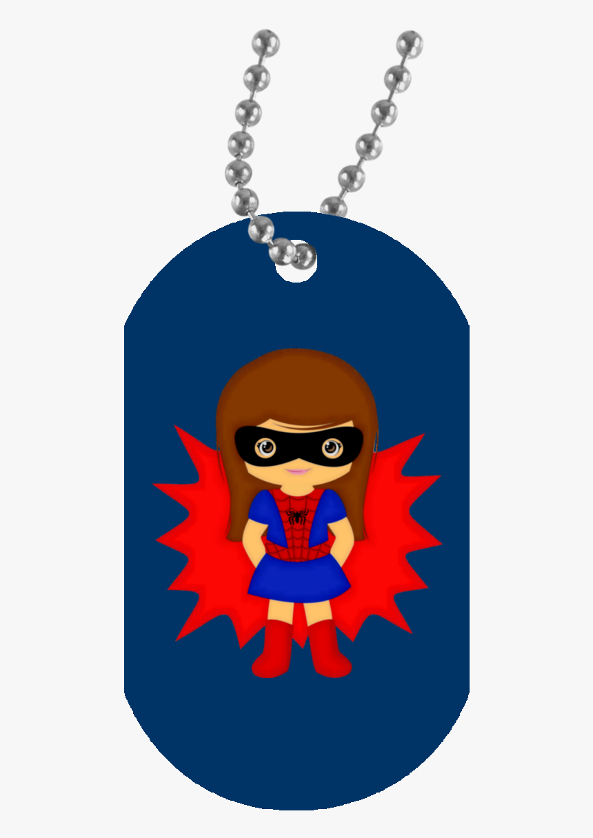 Spider Girl Un5588 White Dog Tag - Navy Dog Tag Clip Art, HD Png Download, Free Download