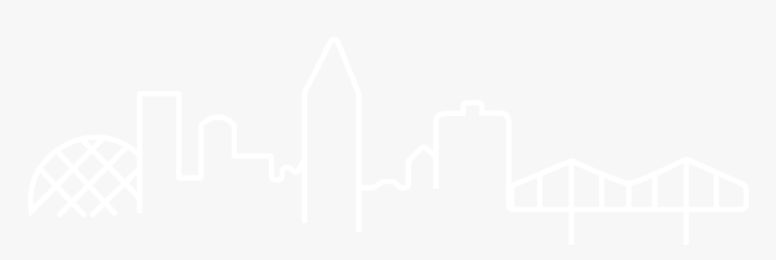 Montreal Skyline - Jhu Logo White, HD Png Download, Free Download