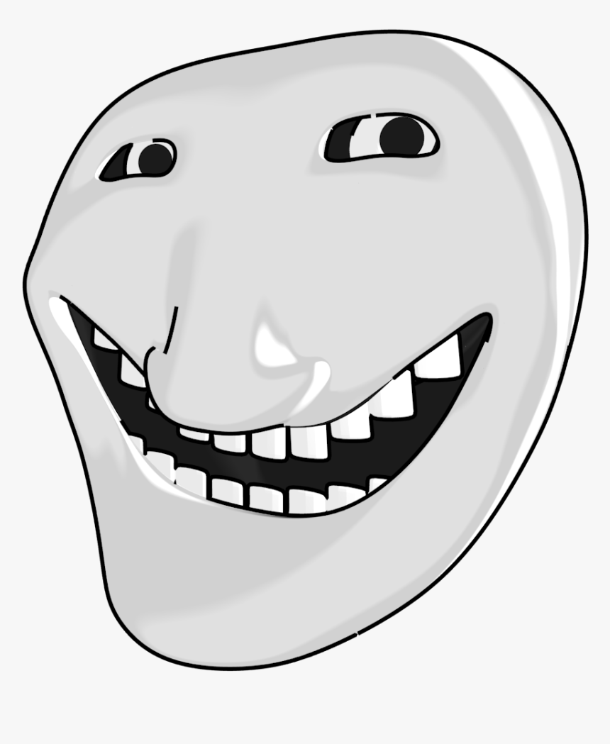 Transparent Troll Face Png - Happy Face, Png Download, Free Download