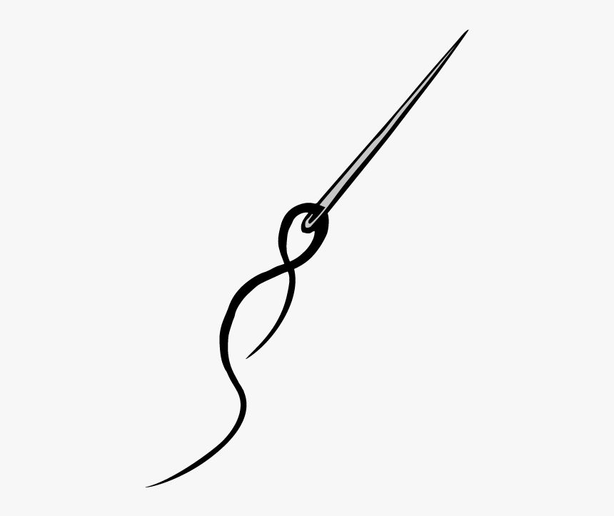 Needle And Thread - Line Art, HD Png Download, Free Download