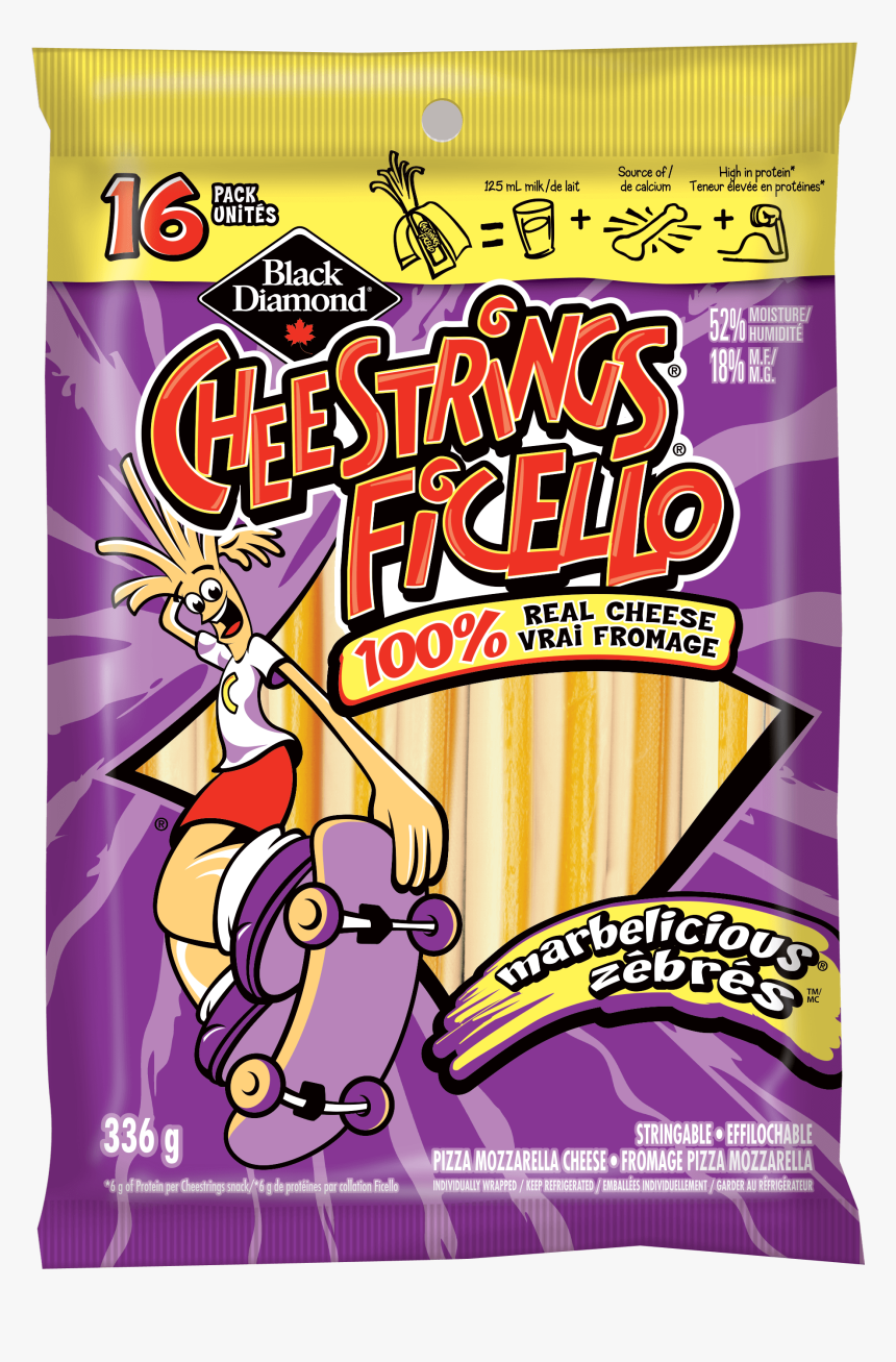 Marbelicious Cheestrings - Nutrition Black Diamond Cheese String, HD Png Download, Free Download