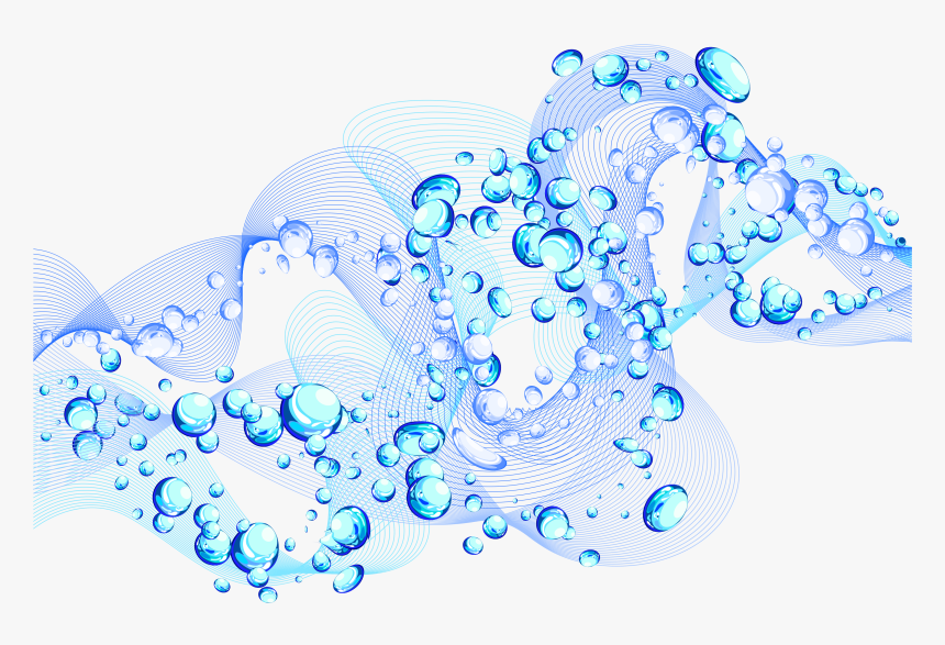 Drop Droplets Transprent - 波浪 线, HD Png Download - kindpng