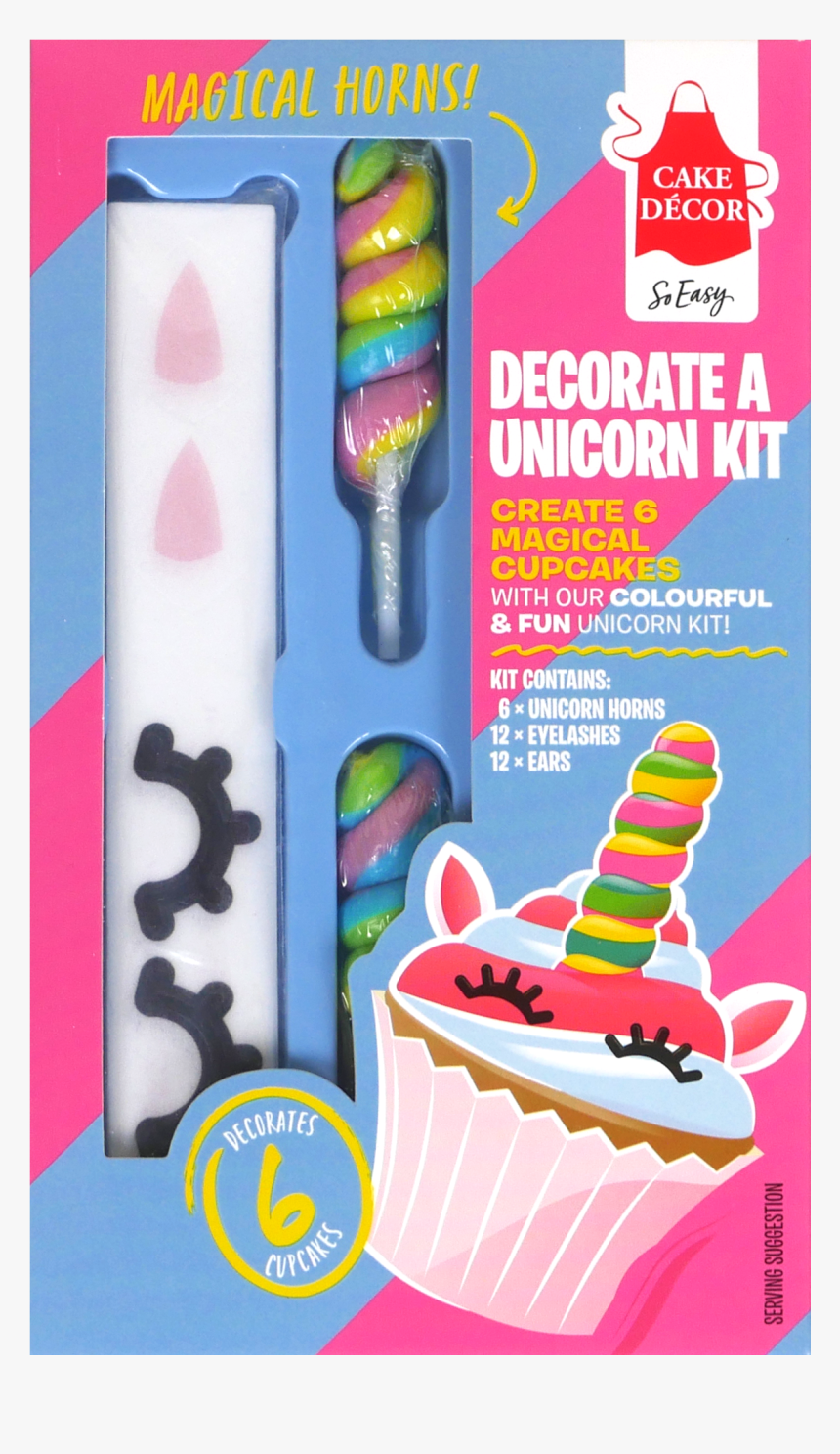 Cake Decor Unicorn Lollipop Cupcajes, HD Png Download, Free Download