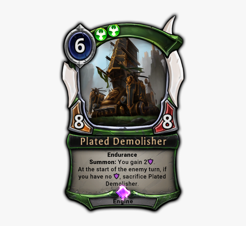 Plated Demolisher - Eternal Card Game Sindok Rage Incarnate, HD Png Download, Free Download