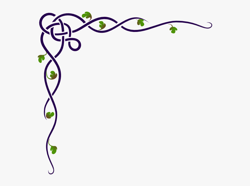 Purple Flower Border Clip Art Free Clipart - Fall Borders Clipart, HD Png Download, Free Download