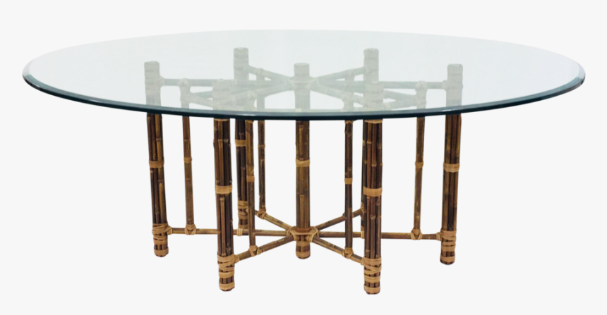 Mcguire Bamboo Glass Dining Table , Png Download - Coffee Table, Transparent Png, Free Download