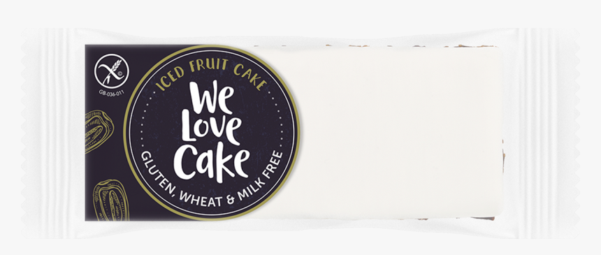 We Love Cake Iced Fruitcake - Label, HD Png Download, Free Download