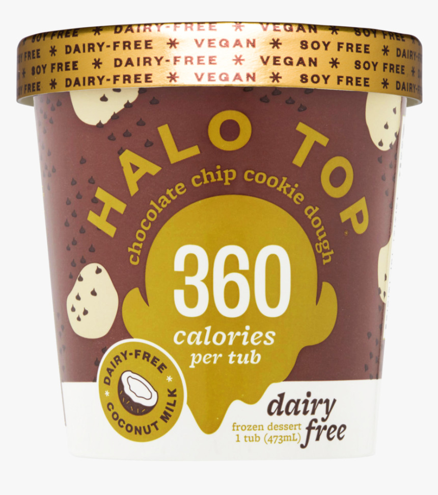 Chocolate Chip Cookie Dough Tub Copy - Dairy, HD Png Download, Free Download