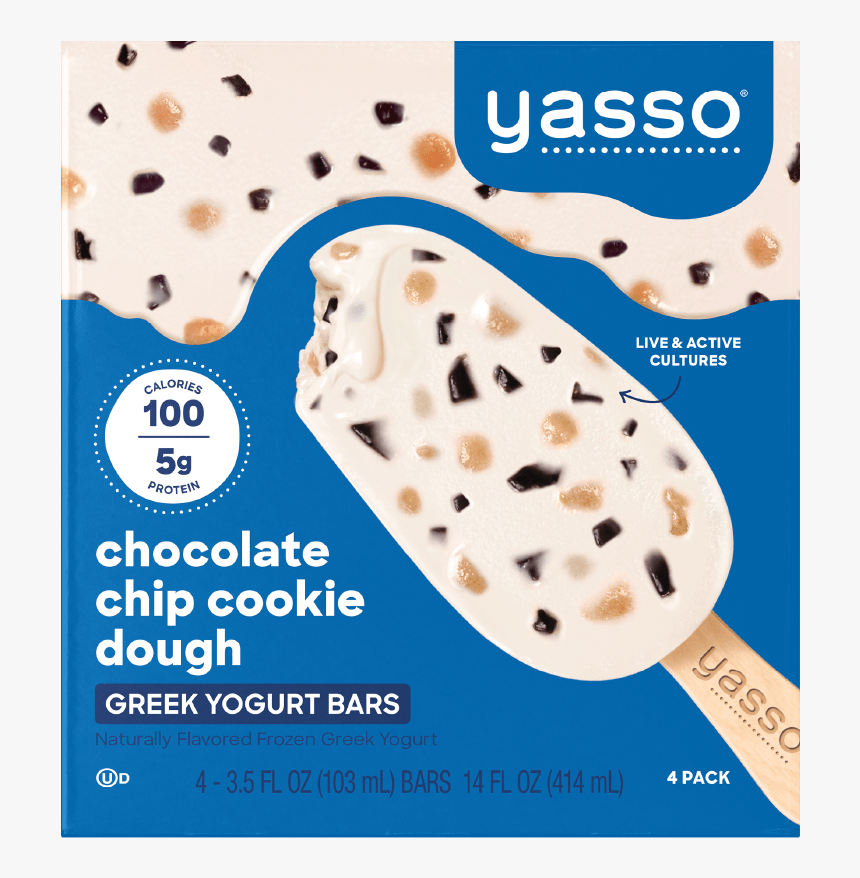 Chocolate Chip Cookie Dough - Yasso Bars, HD Png Download, Free Download