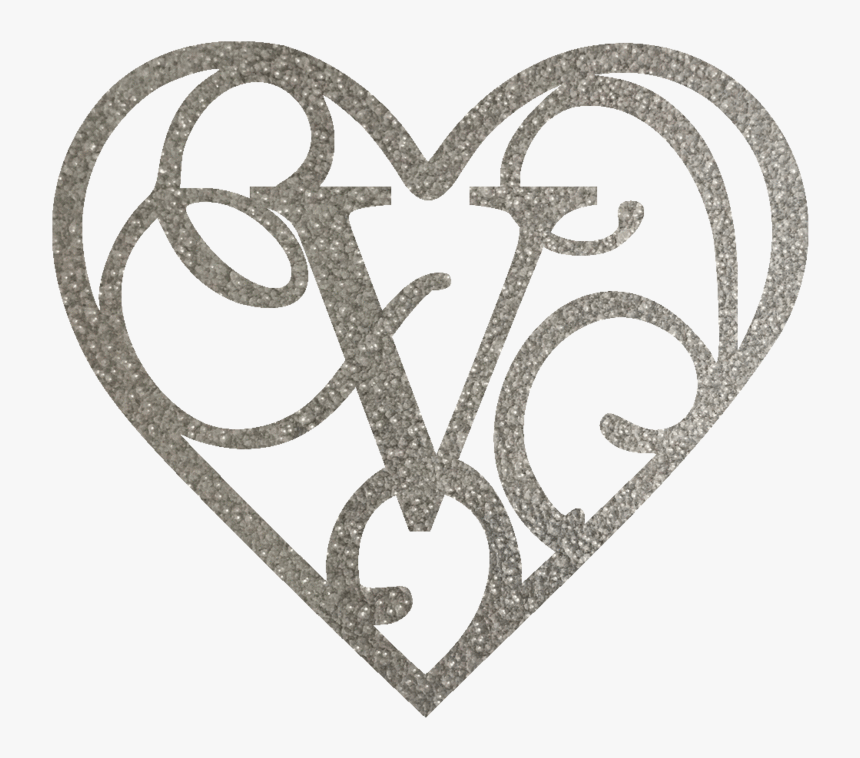 Heart Customizable Steel Wall Sign - Monogram S In A Heart, HD Png Download, Free Download