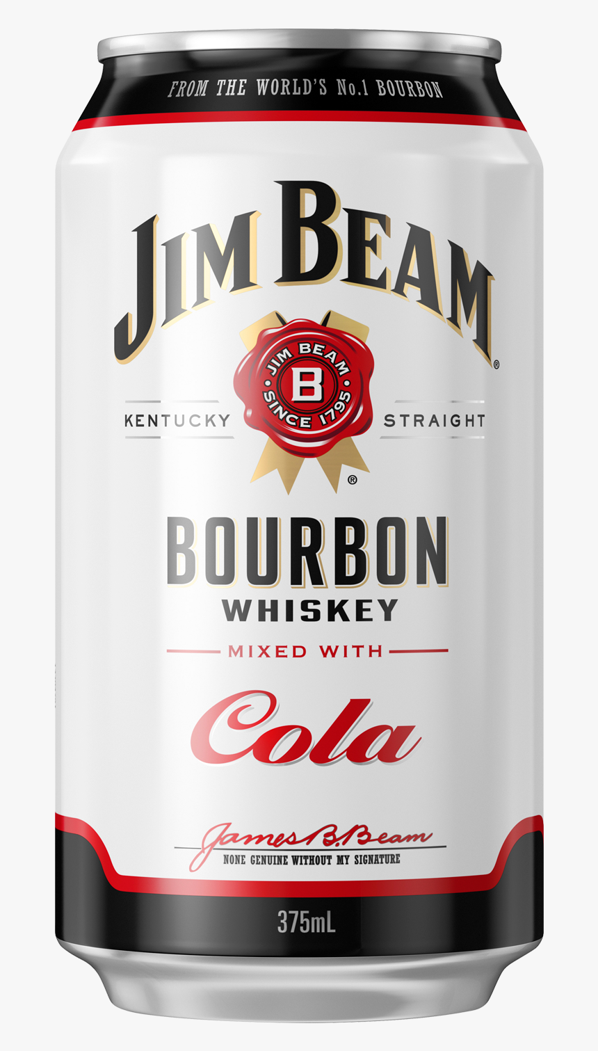 Jim Beam White Label Bourbon & Cola Cans 375ml - Jim Beam, HD Png Download, Free Download