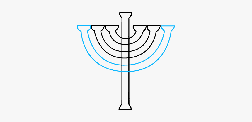 How To Draw Menorah - Cross, HD Png Download, Free Download