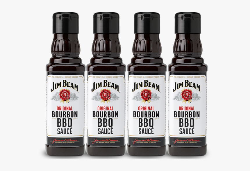 4 Bottles Of Jim Beam Bourbon Bbq Sauce - Strawberry, HD Png Download, Free Download